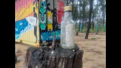 Teen surfer finds a letter in a bottle at a Mangaluru beach