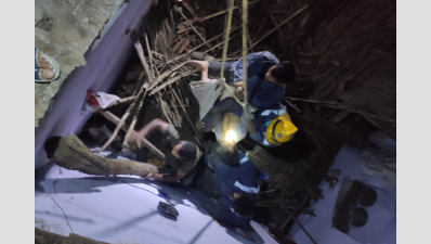 Two-storey building collapses in Ahmedabad's Lal Darwaza area, one feared trapped