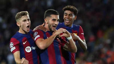 Ferran Torres and Fermin Lopez deal in goals as Barcelona smack Shakhtar Donetsk 2-1