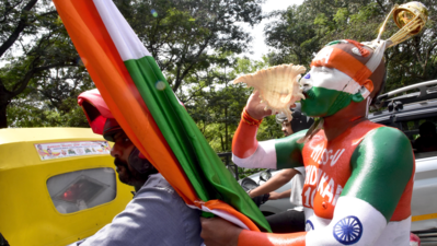 Bengaluru turns blue as all roads lead to city’s cricket stadium on match day