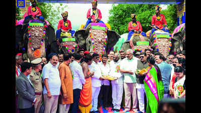 Gajapayana heralds the beginning of the Mysuru Dasara season