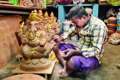 Festive fervour sets in as Bengaluru artisans prep for Ganesh Chaturthi