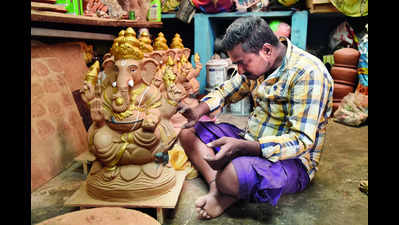 Festive fervour sets in as Bengaluru artisans prep for Ganesh Chaturthi